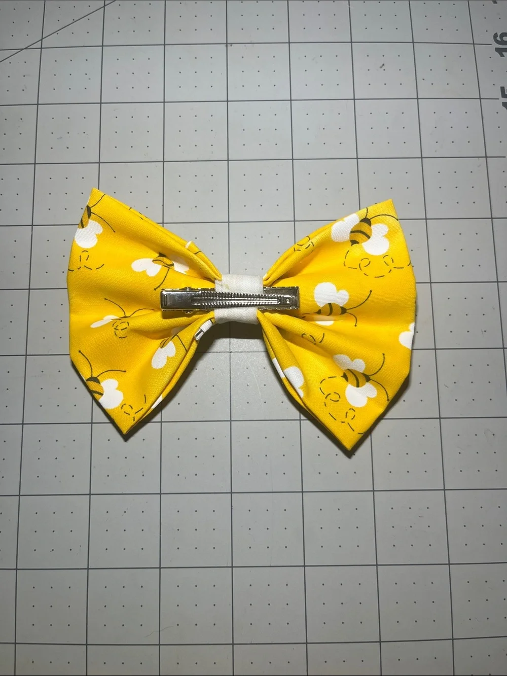 Sunny Bee Print Hair Bow Clip for Kids